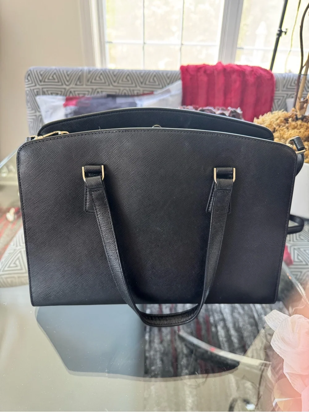 Kate Spade Perry Medium Satchel in Black